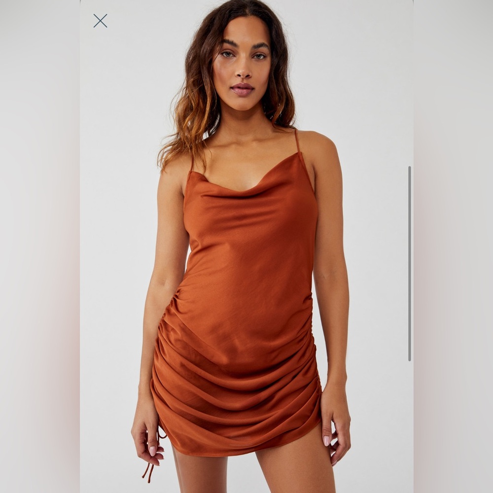 Free People Rust Mini Dress